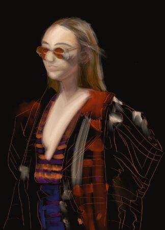 Girl with Red Sunglasses