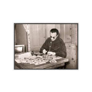 Carlos Di Sarli Signing Photos, Argentine Tango Maestro, Tango Wall Art, Milonga Decor, Gift for Tango Lovers, Classic Black & White Photography, Vintage-Inspired Wooden Frame Poster